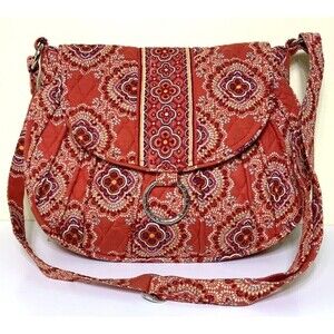 Vera Bradley Saddle Up Crossbody Bag Paprika Magnetic Clasp Orange Retired